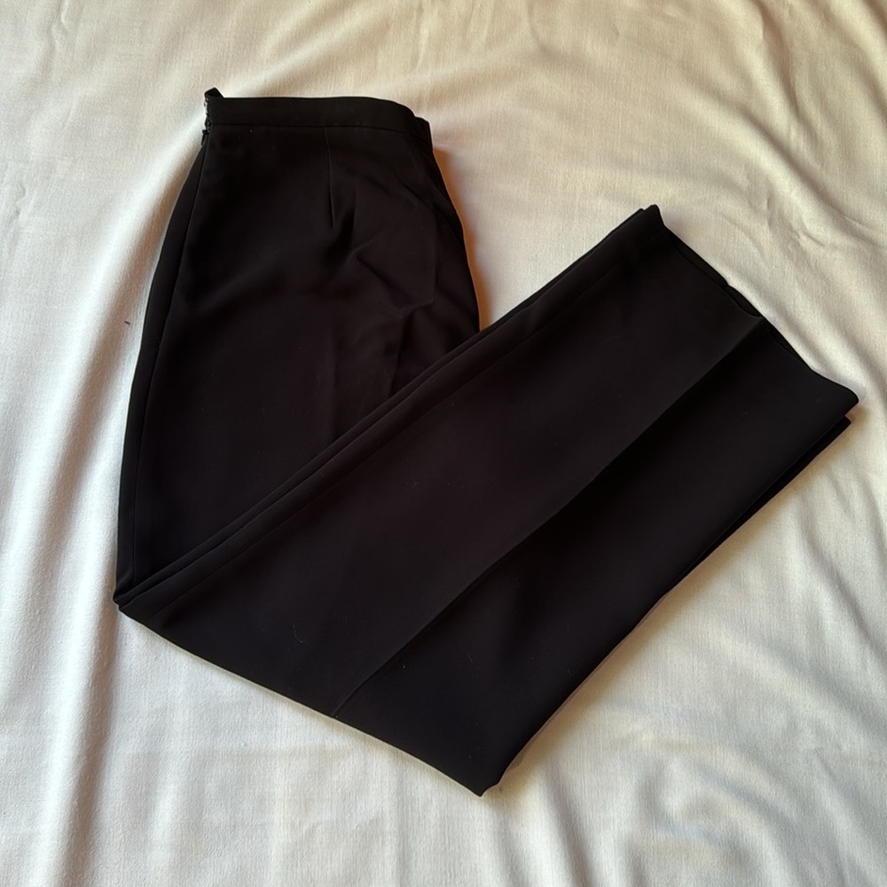 Le Suit Dress Pants Fully Lined Black Slacks - 10 Petite - Picture 3 of 7
